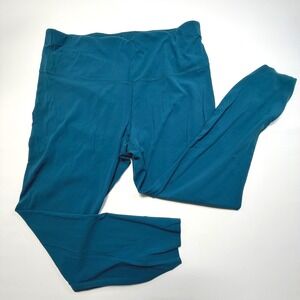 Nike Yoga Dri-FIT Teal High Rise 7/8 Leggings Women's 2X Plus‎ Size